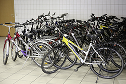 Leih-Räder im abstellraum